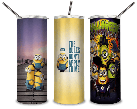 Minions Friends PNG, The Rule Don't Apply To Me 20oz Skinny Tumbler Designs PNG, Sublimation Designs PNG - TheDigitalSVG