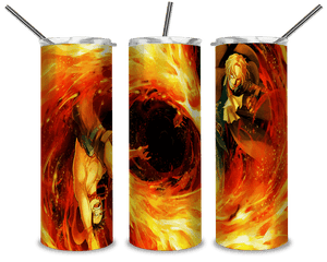 Captain Luffy And Roronoa Zoro PNG, One Piece In Fire 20oz Skinny Tumbler Designs PNG, Sublimation Designs PNG - TheDigitalSVG