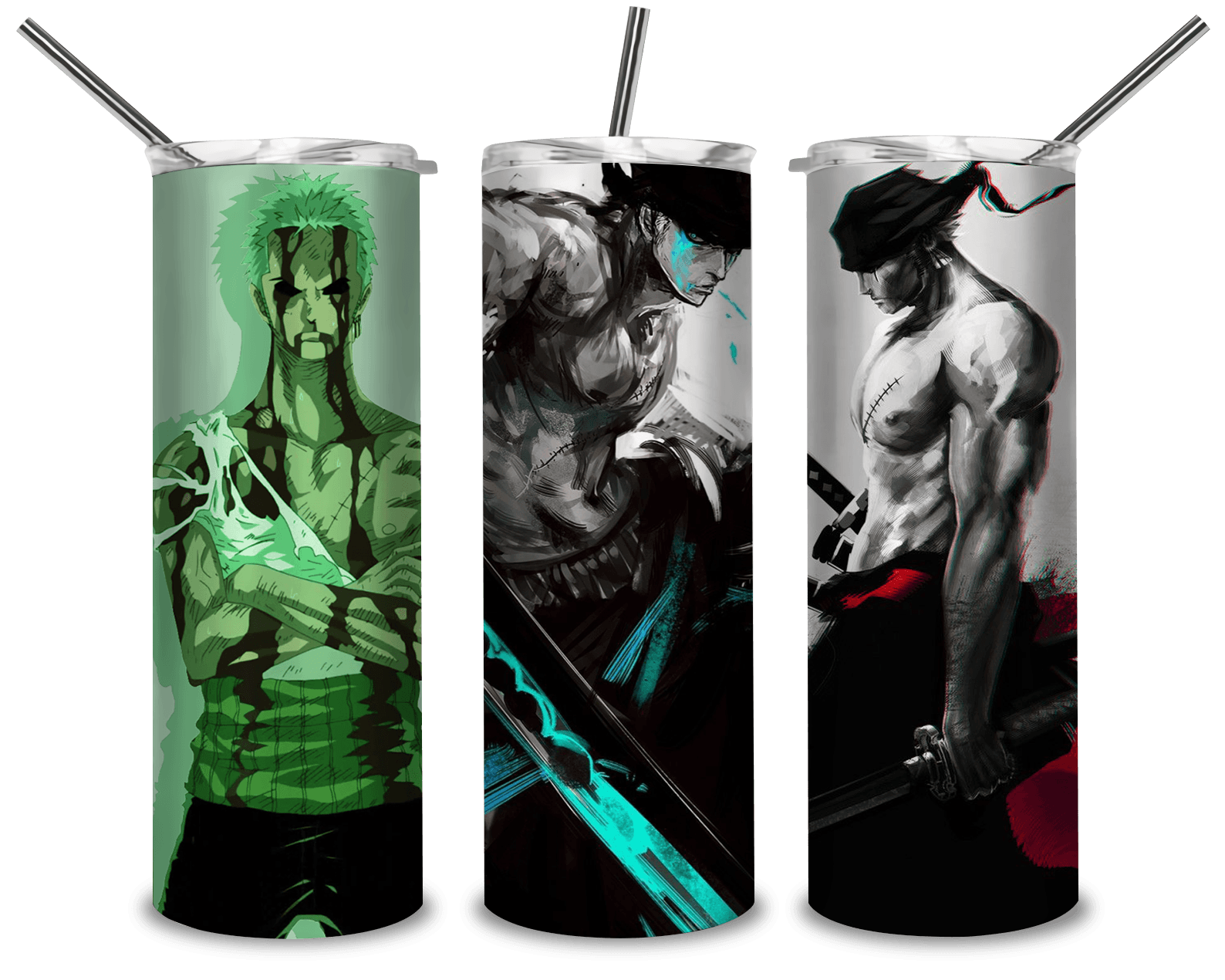 One Piece Zoro PNG, Zoro Manga 20oz Skinny Tumbler Designs PNG, Sublimation Designs PNG - TheDigitalSVG