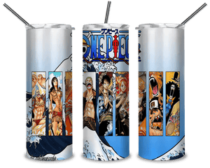 One Piece Characters PNG, Japanese Film 20oz Skinny Tumbler Designs PNG, Sublimation Designs PNG - TheDigitalSVG