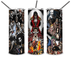 One Piece Characters PNG, Japanese Manga Collection 20oz Skinny Tumbler Designs PNG, Sublimation Designs PNG - TheDigitalSVG