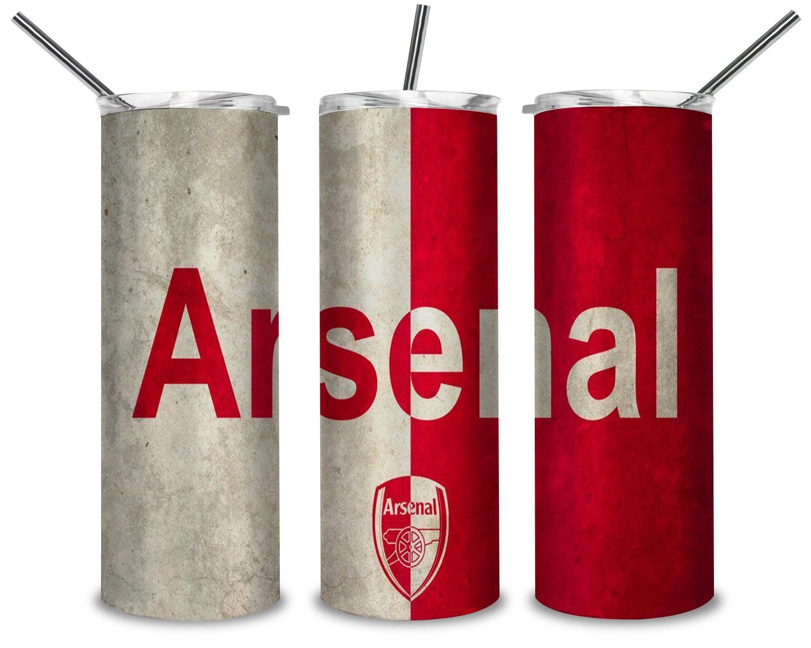 Arsenal Logo PNG, Football Team 20oz Skinny Tumbler Designs PNG, Sublimation Designs PNG - TheDigitalSVG