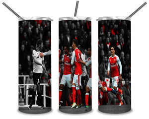 Arsenal Team 3 PNG, Football Club 20oz Skinny Tumbler Designs PNG, Sublimation Designs PNG - TheDigitalSVG