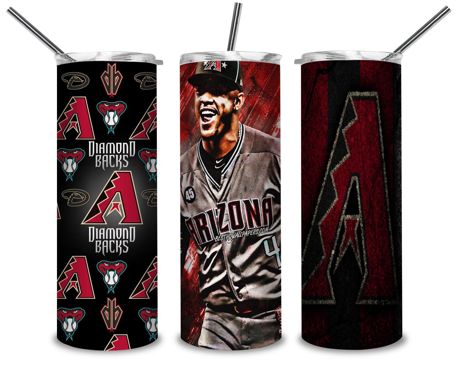 Arizona Diamondbacks PNG, MLB Teams 20oz Skinny Tumbler Designs, Sublimation Designs PNG - TheDigitalSVG