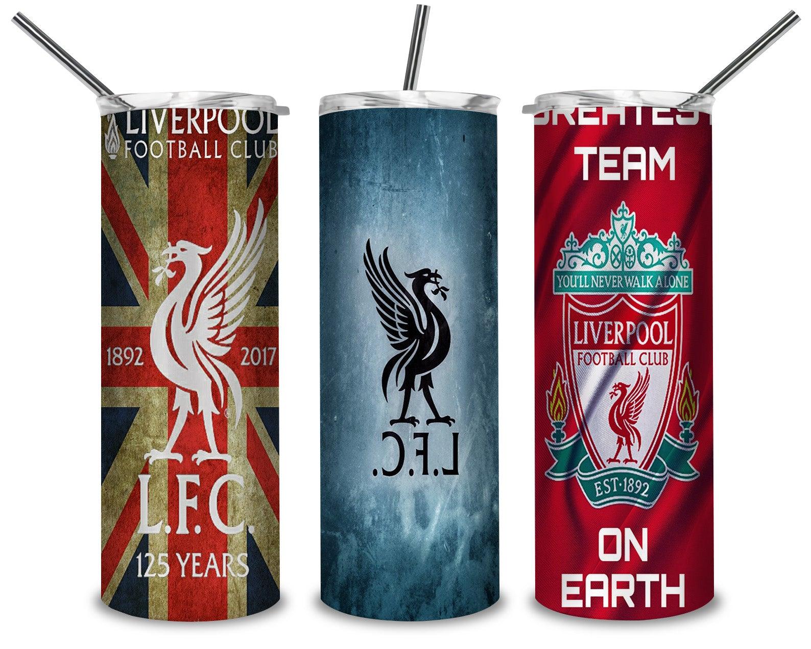 Liverpool FC Logo PNG, 125 Years 20oz Skinny Tumbler Designs PNG, Sublimation Designs PNG - TheDigitalSVG