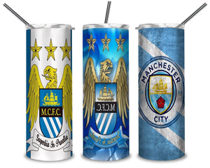 Manchester City PNG, MCFC Logo 20oz Skinny Tumbler Designs PNG, Sublimation Designs PNG - TheDigitalSVG