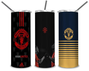 Manchester United Logo PNG, Dark Color 20oz Skinny Tumbler Designs PNG, Sublimation Designs PNG - TheDigitalSVG