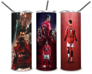 Football Club PNG, Manchester United 20oz Skinny Tumbler Designs PNG, Sublimation Designs PNG - TheDigitalSVG