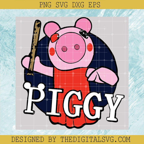 Piggy With Baseball SVG, Piggy Horror Roblox SVG, ,Piggy Roblox SVG - TheDigitalSVG