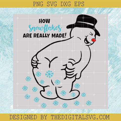 How Snowflakes Are Really Made Svg, Snowflakes in Snowman Svg, Merry Christmas Svg - TheDigitalSVG