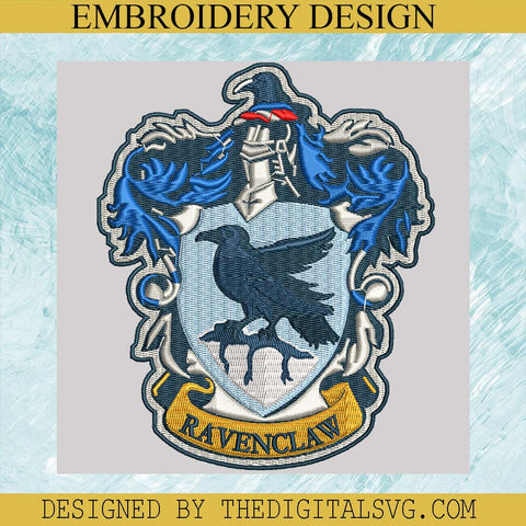 Ravenclaw Logo Machine Embroidery Design, Harry Potter Machine Embroidery Design,Embroidery Design - TheDigitalSVG