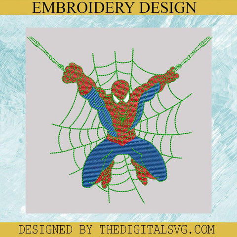Flying Spider Men Machine Embroidery Design, Spider Man Machine Embroidery Design,Embroidery Design - TheDigitalSVG