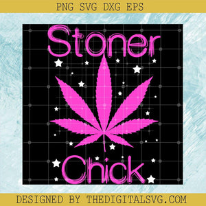 Stoner Cannabis Chick Svg, Cannabis Svg, Stoner Chick Svg - TheDigitalSVG