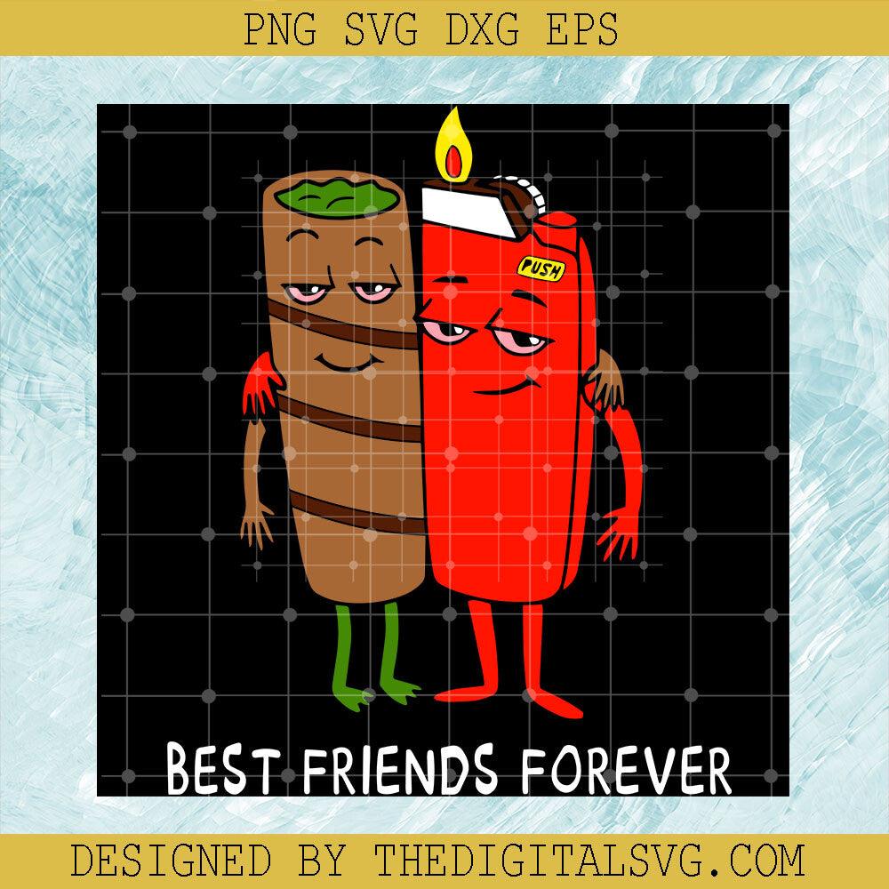 Best Friends Forever Svg, Lighter And Cigar Svg, Best Frieng Svg - TheDigitalSVG