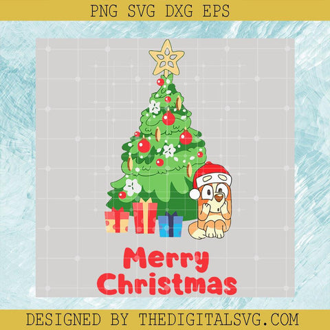 Cameo Santa Hat Merry Christmas Svg, Christmas Tree And Lights Svg, Santa Hat Merry Christmas Svg - TheDigitalSVG