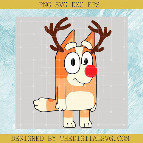 Cameo Reindeer Merry Christmas Svg, Cartoon Character Svg, Reindeer Svg - TheDigitalSVG