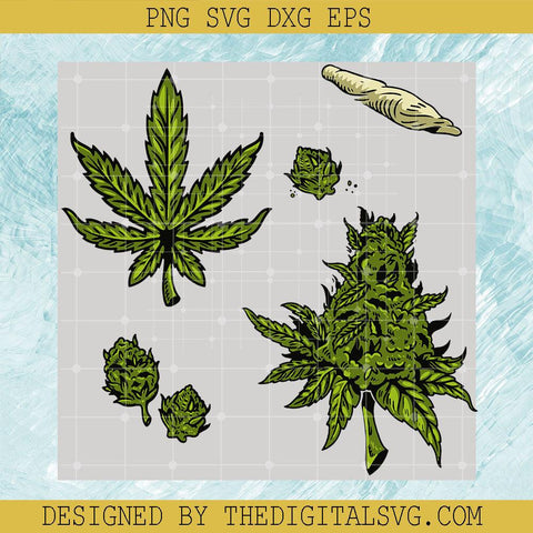 Cannabis Green Leaf Seamless Pattern Svg, Weed 420 Svg, Cannabis Svg - TheDigitalSVG