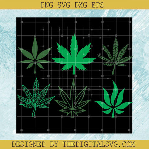 Cannabis Green Leaf Seamless Pattern Svg, Weed 420 Svg, Cannabis Svg, Green Svg - TheDigitalSVG