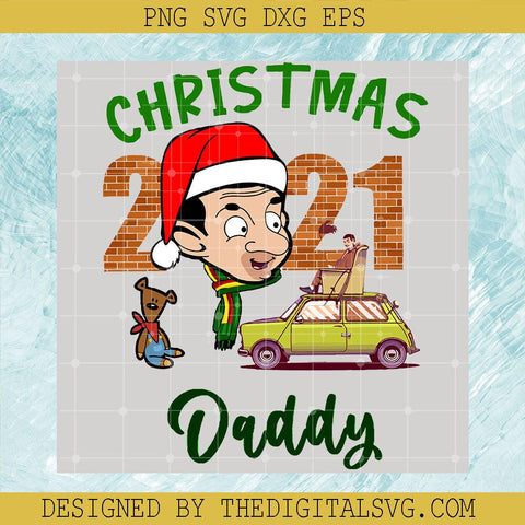 Christmas Daddy 2021 Svg, Santa Hat Merry Christmas svg, Daddy Svg - TheDigitalSVG