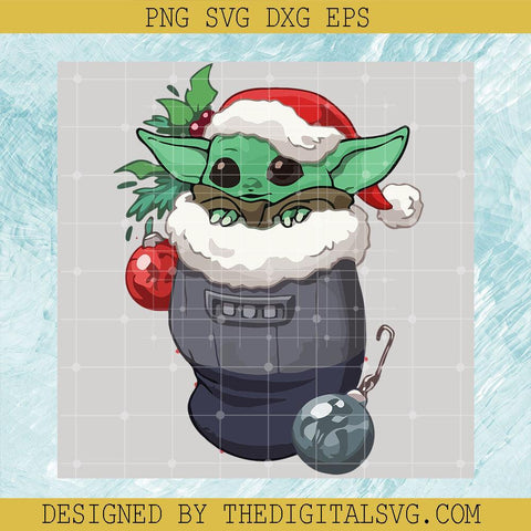 Yoda Santa Hat Merry Christmas Svg, Yoda So Cute Svg, Christmas Yoda Svg - TheDigitalSVG
