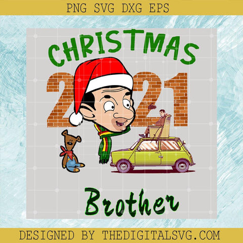 Christmas Brother Santa Hat Svg, Merry Christmas Svg, Car By Mr Bean Svg, 2021 Merry Christmas Svg - TheDigitalSVG