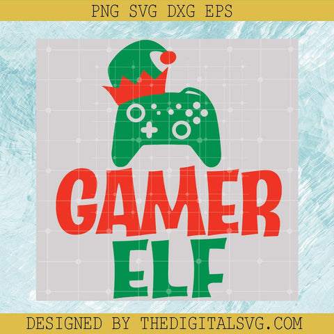 Gamer Elf Svg, Elf Christmas Svg, Elf Svg - TheDigitalSVG