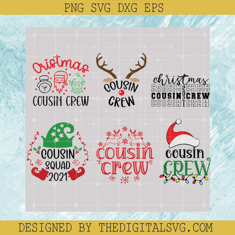 Bundle Christmas Cousin Crew Svg, Cousin Squad 2021 Svg, Cousin Crew Svg - TheDigitalSVG