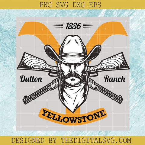 1886 Dutton Ranch Yellowstone Svg, Dutton Ranch Svg, Yellowstone Svg - TheDigitalSVG