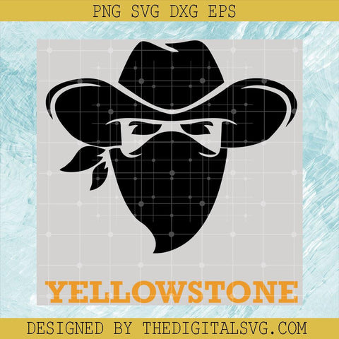 Black Cowboy Hat Yellostone svg, Yellowstone Svg, Cowboy Hat Svg - TheDigitalSVG