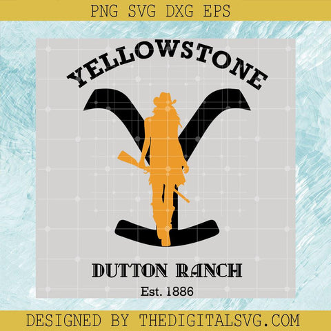 Yellowstone Dutton Ranch Est 1886 Black Letter Y Icon Svg, Yellowstone Svg, Dutton Ranch Est 1886 Svg - TheDigitalSVG