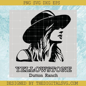 Girl Wearis Black Hat Yellowstone Dutton Ranch Svg, Yellowstone Dutton Ranch Svg, Dutton Ranch Svg - TheDigitalSVG