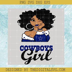 Dallas Cowboys Girl Svg, Cowboy Girl Svg, Football Team Svg - TheDigitalSVG