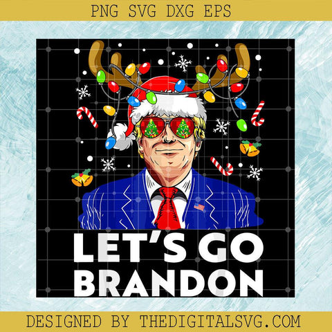 Let's Go Brandon Svg, Funny Let's Go Brandon Trump Christmas Svg, Donal Trump Merry Christmas Svg - TheDigitalSVG